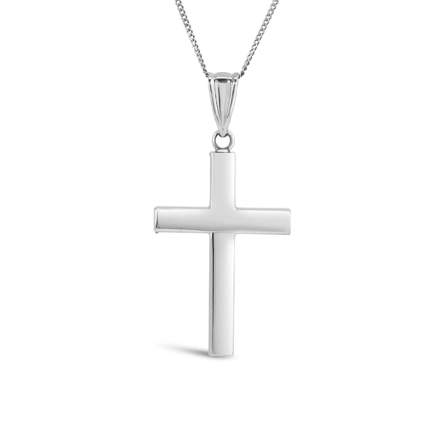 Amazon.com: JewelryWeb - Solid 14k White Gold Large Polished Cross Pendant  for Men -20mm x 38mm - Cross Necklace for Men - Religious Gift for Men Boys  : Clothing, Shoes & Jewelry